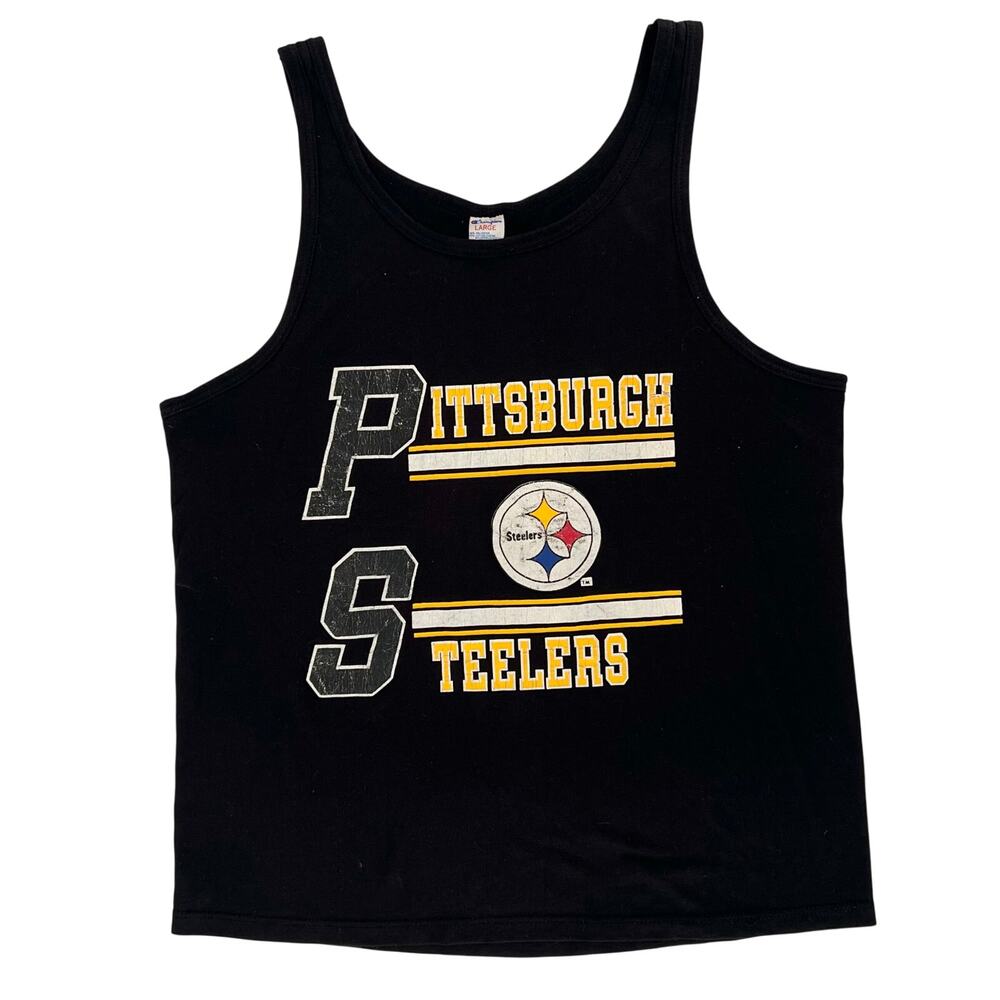 80s Pittsburgh Steelers NFL tank top Champion 1980s vintage